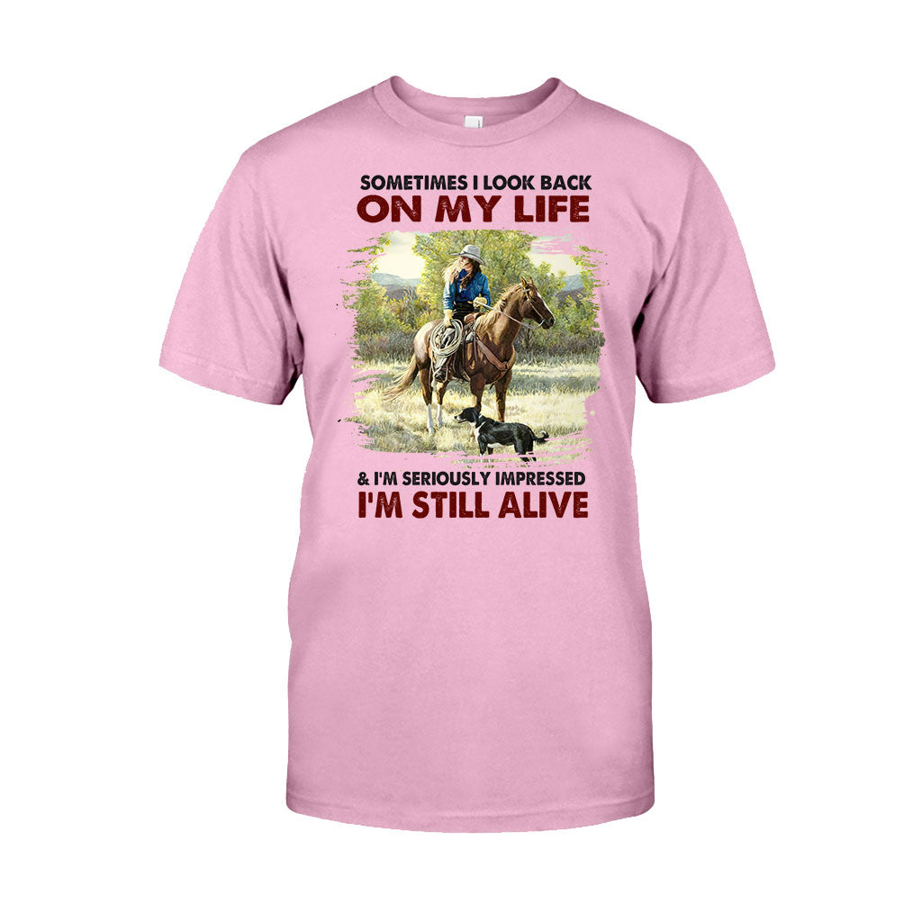 Sometimes I Look Back - Horse T-shirt and Hoodie