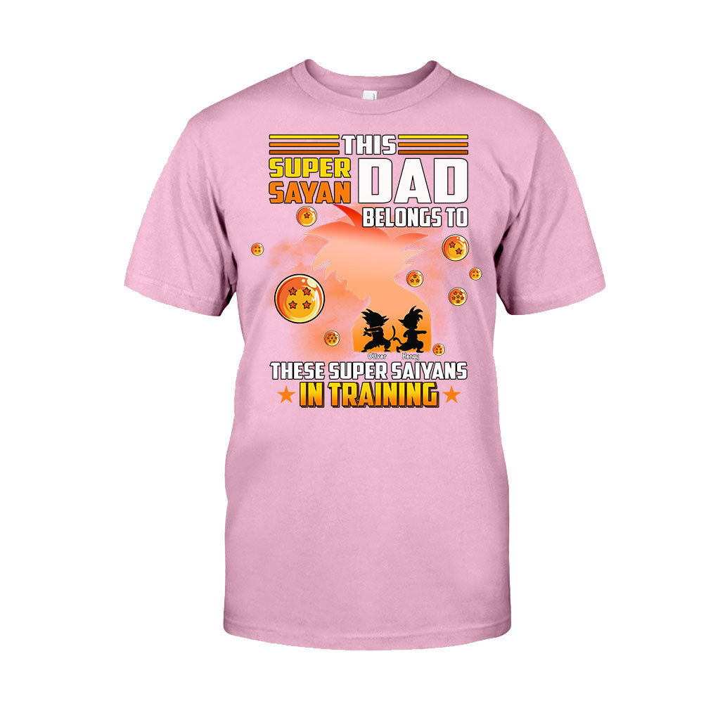 This Super Sayan Dad Belongs To Sayans In Training - Personalized Seven Balls T-shirt and Hoodie