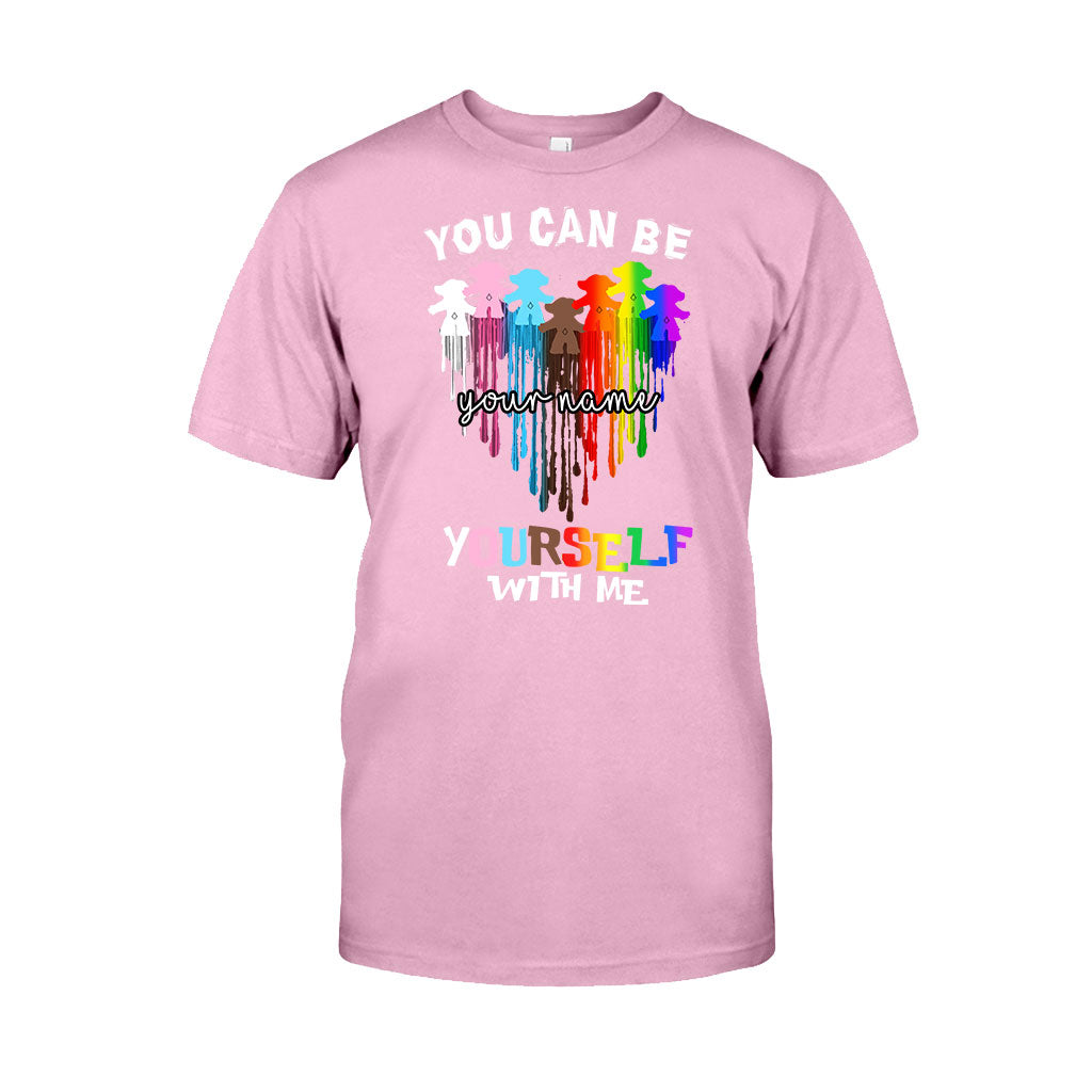 You Can Be Yourself With Me - Personalized LGBT Support T-shirt and Hoodie