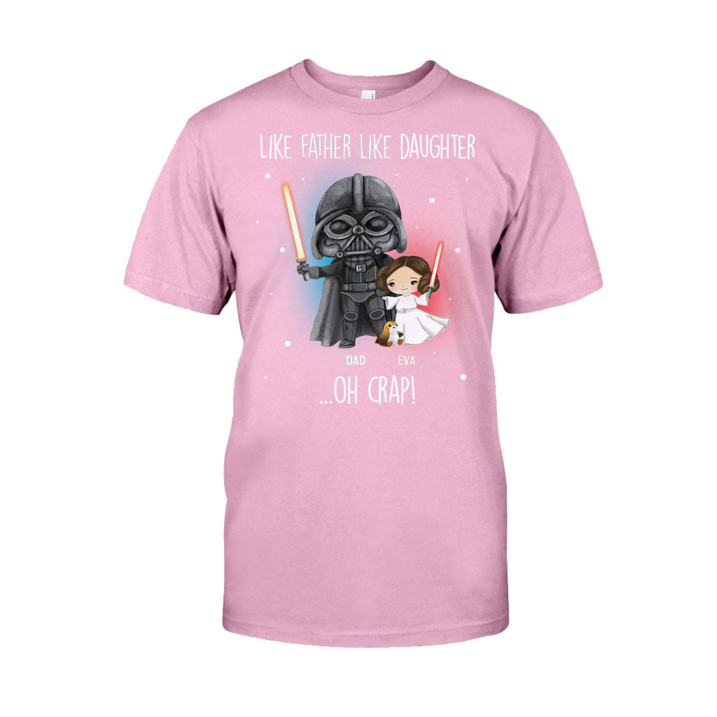 Like Father Like Daughter - Personalized The Force T-shirt and Hoodie