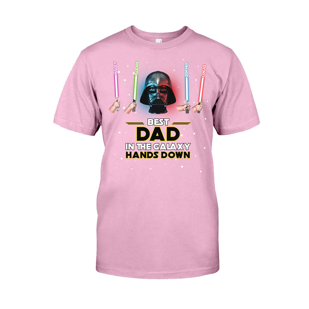 Best Dad In The Galaxy - Personalized The Force T-shirt and Hoodie