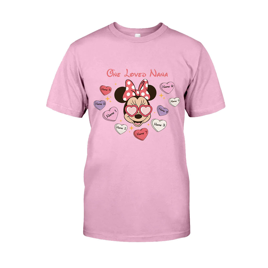 One Loved Grandma - Personalized Valentine Grandma T-shirt and Hoodie