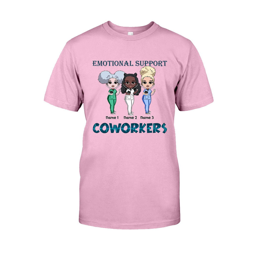 Emotional Support Coworkers - Personalized Nurse T-shirt and Hoodie