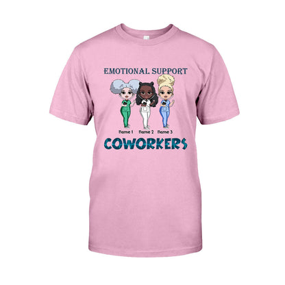 Emotional Support Coworkers - Personalized Nurse T-shirt and Hoodie