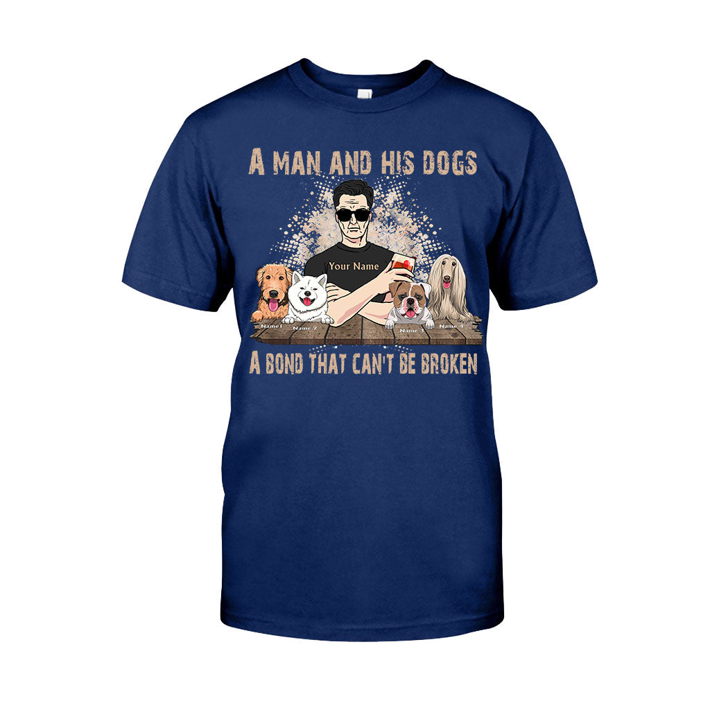 A Man And His Dogs - Personalized Father's Day Dog T-shirt and Hoodie