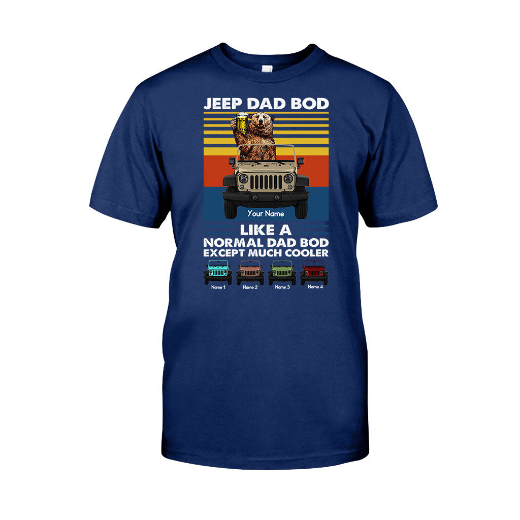 Much Cooler Dad Bod - Personalized Car T-shirt and Hoodie