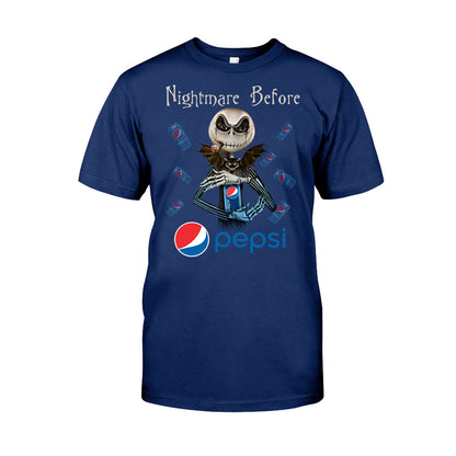 Nightmare Before Soft Drink - Personalized Blue Soft Drink T-shirt and Hoodie