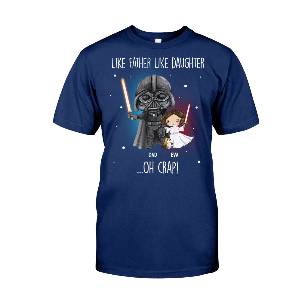 Like Father Like Daughter - Personalized The Force T-shirt and Hoodie