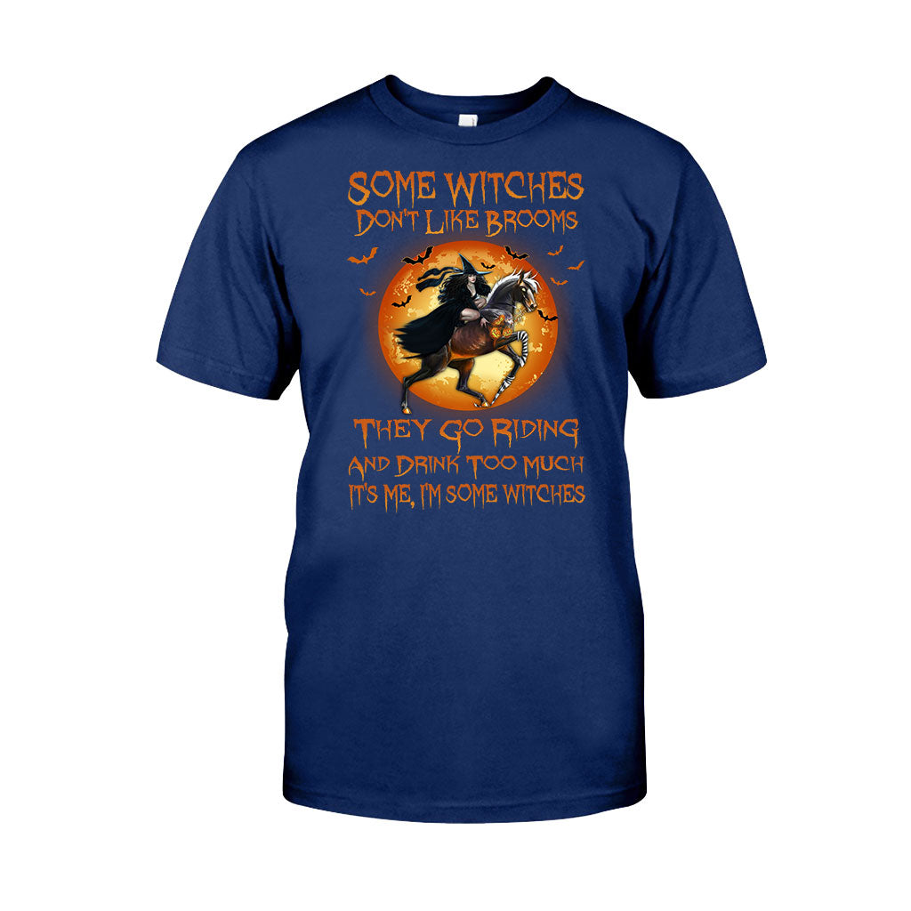 Some Witches Don't Like Brooms And Drink Too Much - Halloween Horse T-shirt and Hoodie