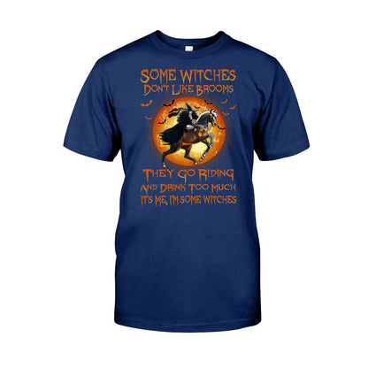 Some Witches Don't Like Brooms And Drink Too Much - Halloween Horse T-shirt and Hoodie