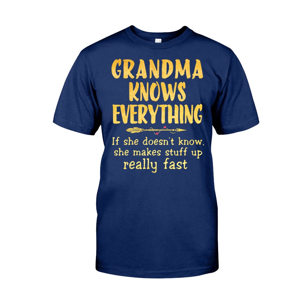 Grandma Knows Everything  T-shirt And Hoodie 072021