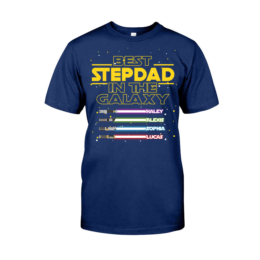 Best Stepdad In The Galaxy - Personalized Father's Day T-shirt and Hoodie