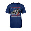 Behind Every Crazy Biker Motorcycle Couple - Personalized T-shirt and Hoodie
