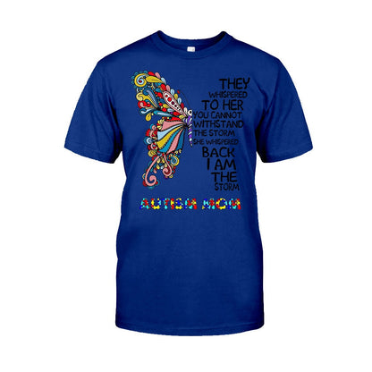 They Whispered To Her  - Autism Awareness T-shirt And Hoodie 062021