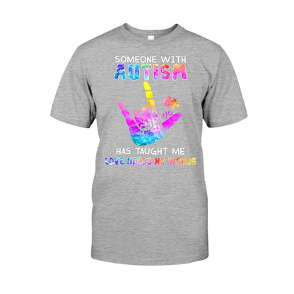 Love Needs No Words - Autism Awareness T-shirt and Hoodie 1221