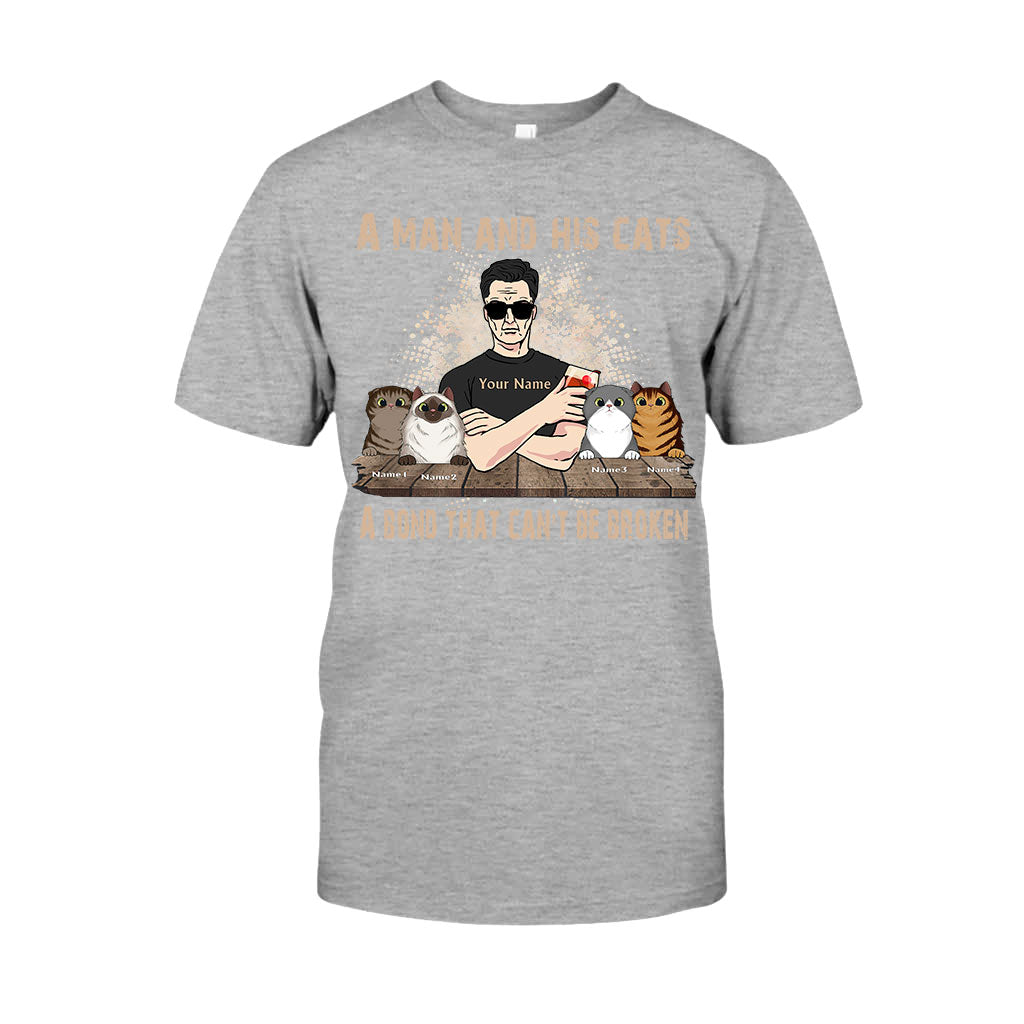 A Man And His Cats - Personalized Father's Day Cat T-shirt and Hoodie