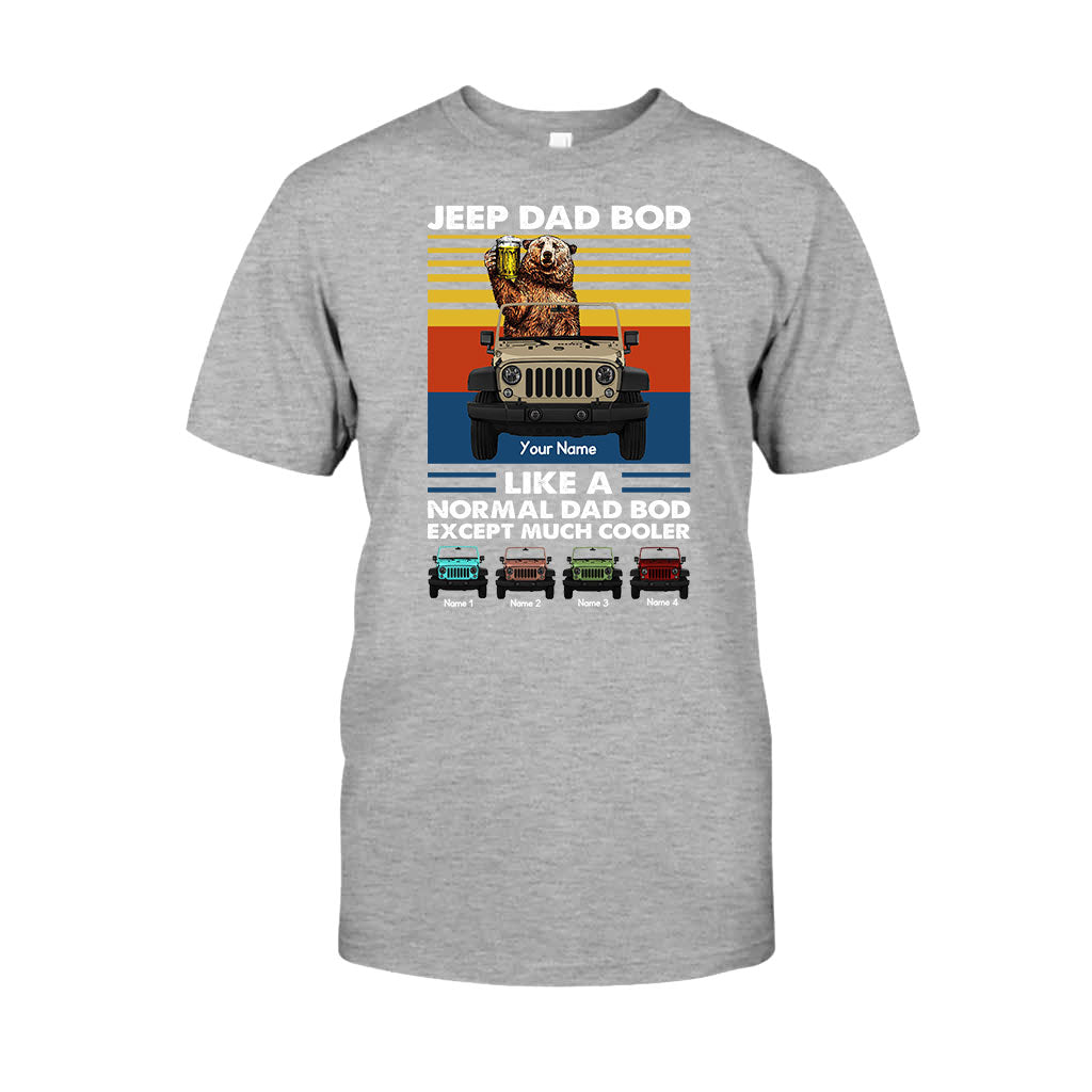 Much Cooler Dad Bod - Personalized Car T-shirt and Hoodie