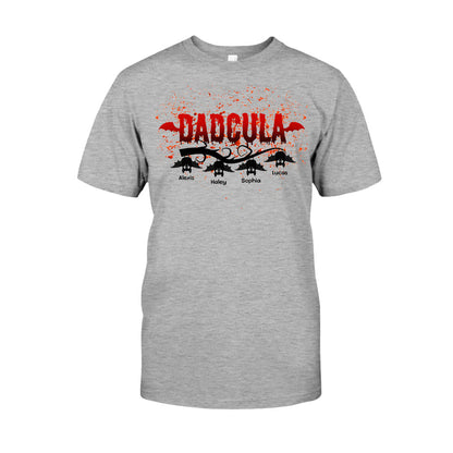 Dadcula - Personalized Halloween Father T-shirt and Hoodie