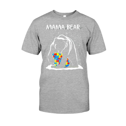 Mama Bear - Autism Awareness T-shirt and Hoodie 112021