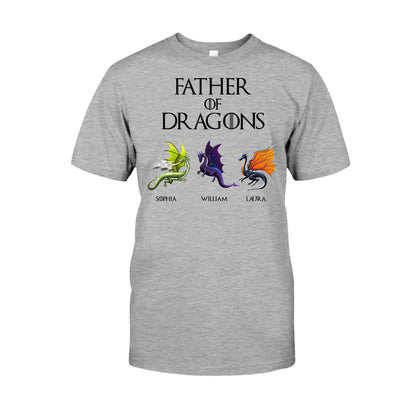 Father Of Dragons - Personalized Thrones Game T-shirt and Hoodie