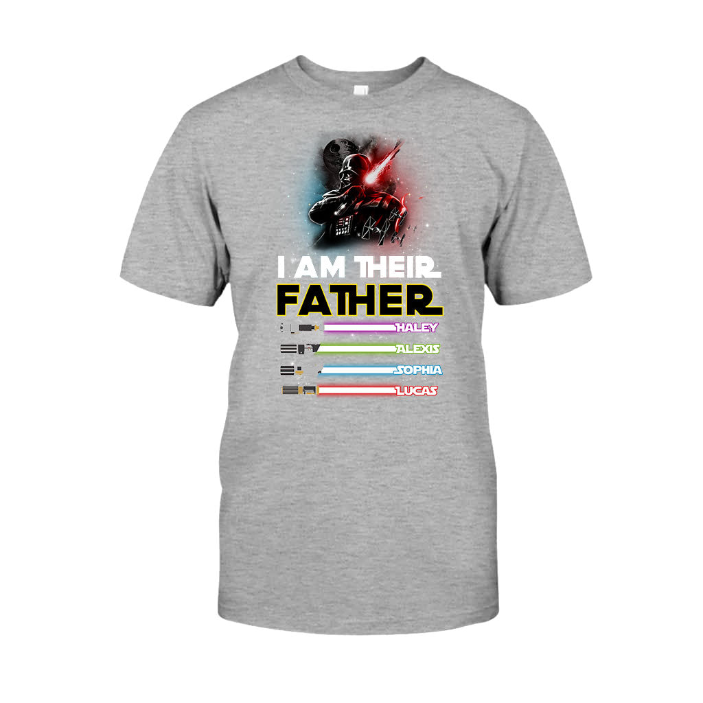 I Am Their Father - Personalized Father's Day The Force T-shirt and Hoodie abtest
