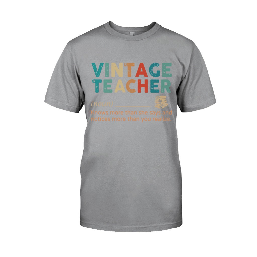 Vintage Teacher T-shirt And Hoodie 062021