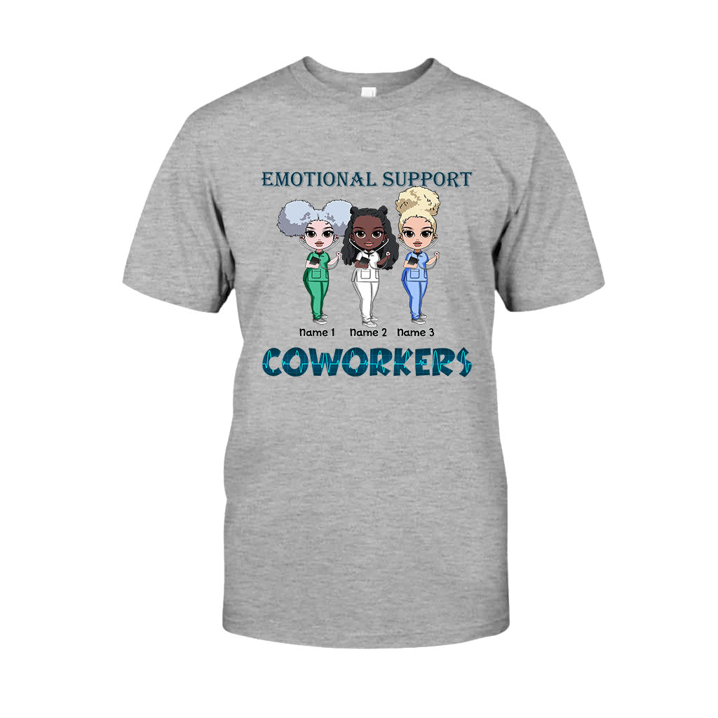 Emotional Support Coworkers - Personalized Nurse T-shirt and Hoodie