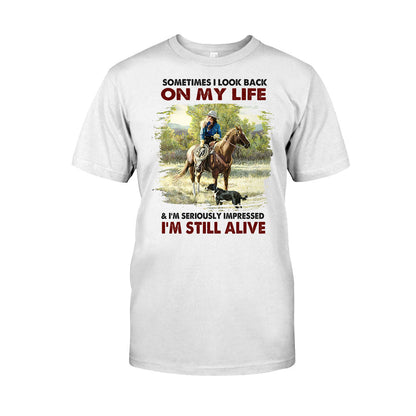 Sometimes I Look Back - Horse T-shirt and Hoodie