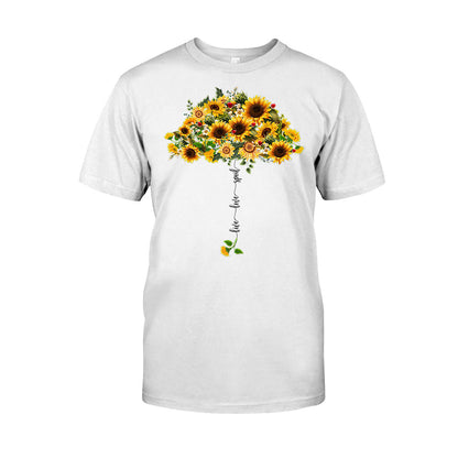 Live Love Spoil Sunflower Umbrella - Personalized Grandma T-shirt and Hoodie 1021