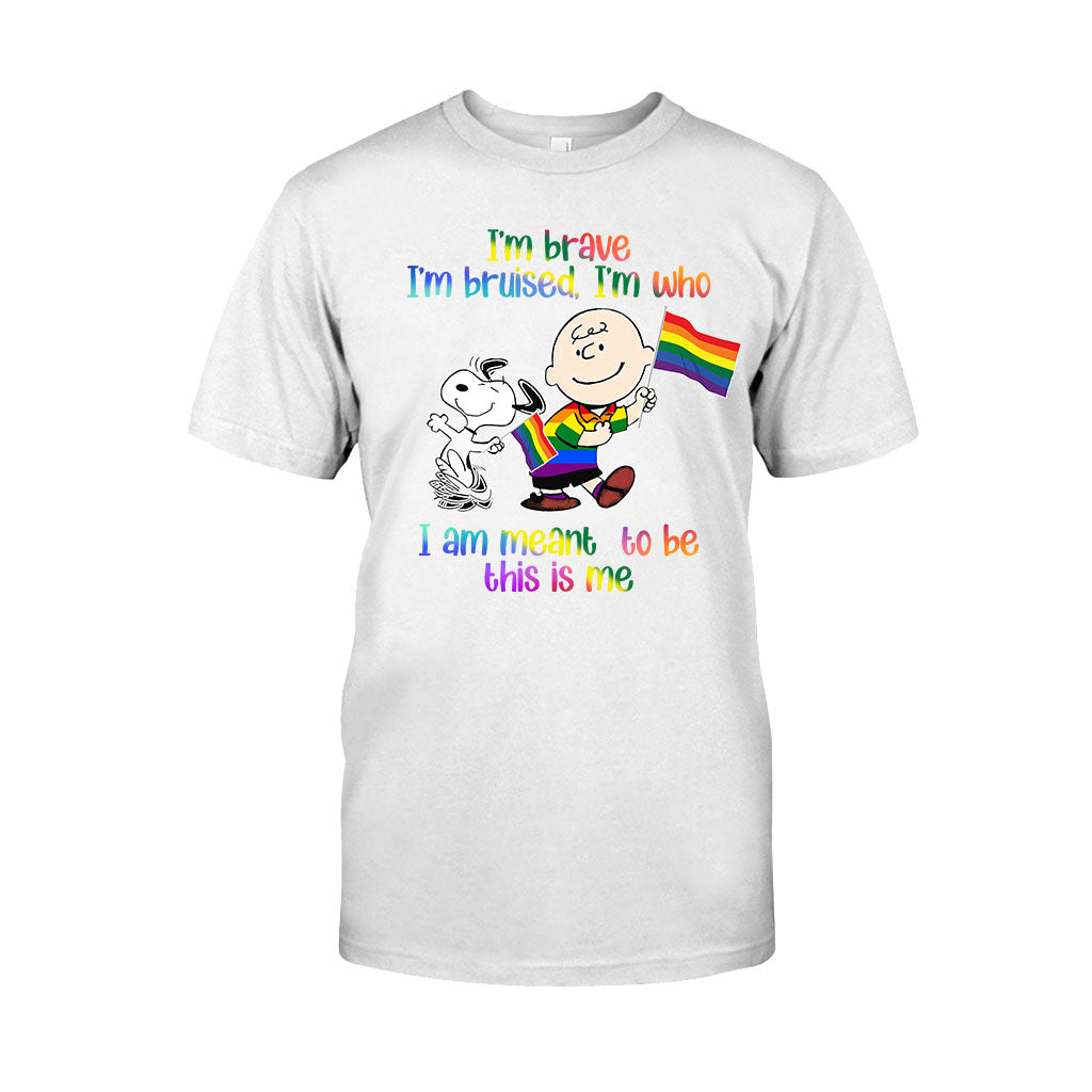 I'm Brave I'm Bruised - LGBT Support T-shirt and Hoodie