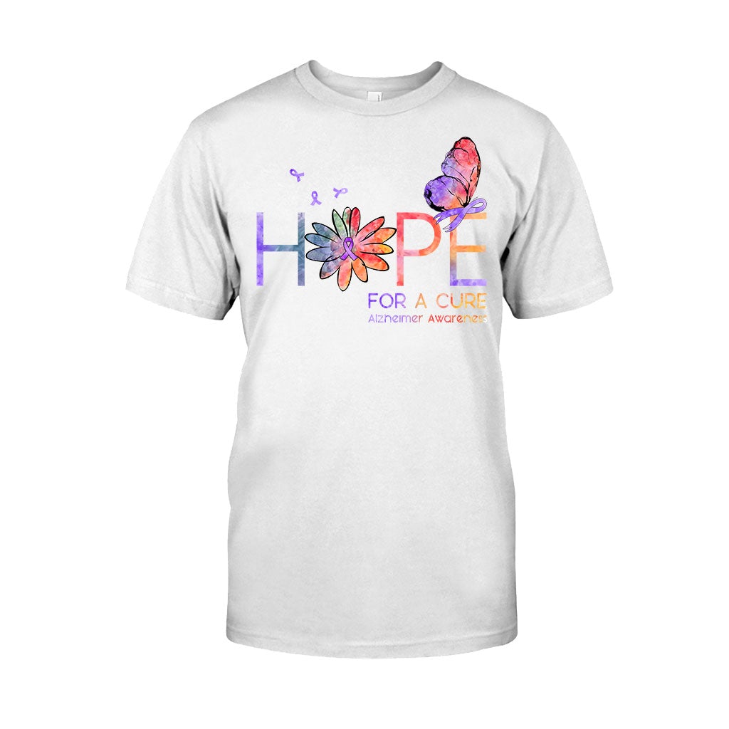 Hope For A Cure - Alzheimer Awareness T-shirt and Hoodie 1121