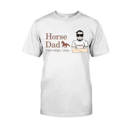 Horse Dad - Personalized Horse T-shirt and Hoodie