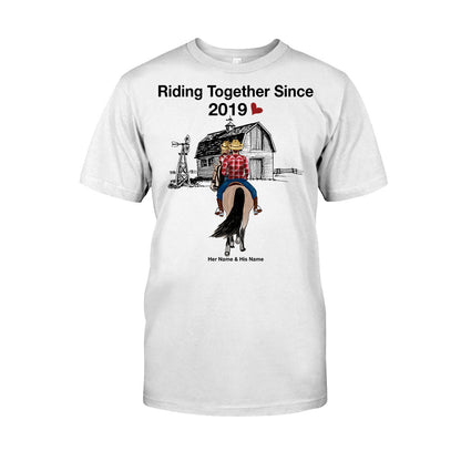 Riding Together Since - Personalized Couple Horse T-shirt and Hoodie