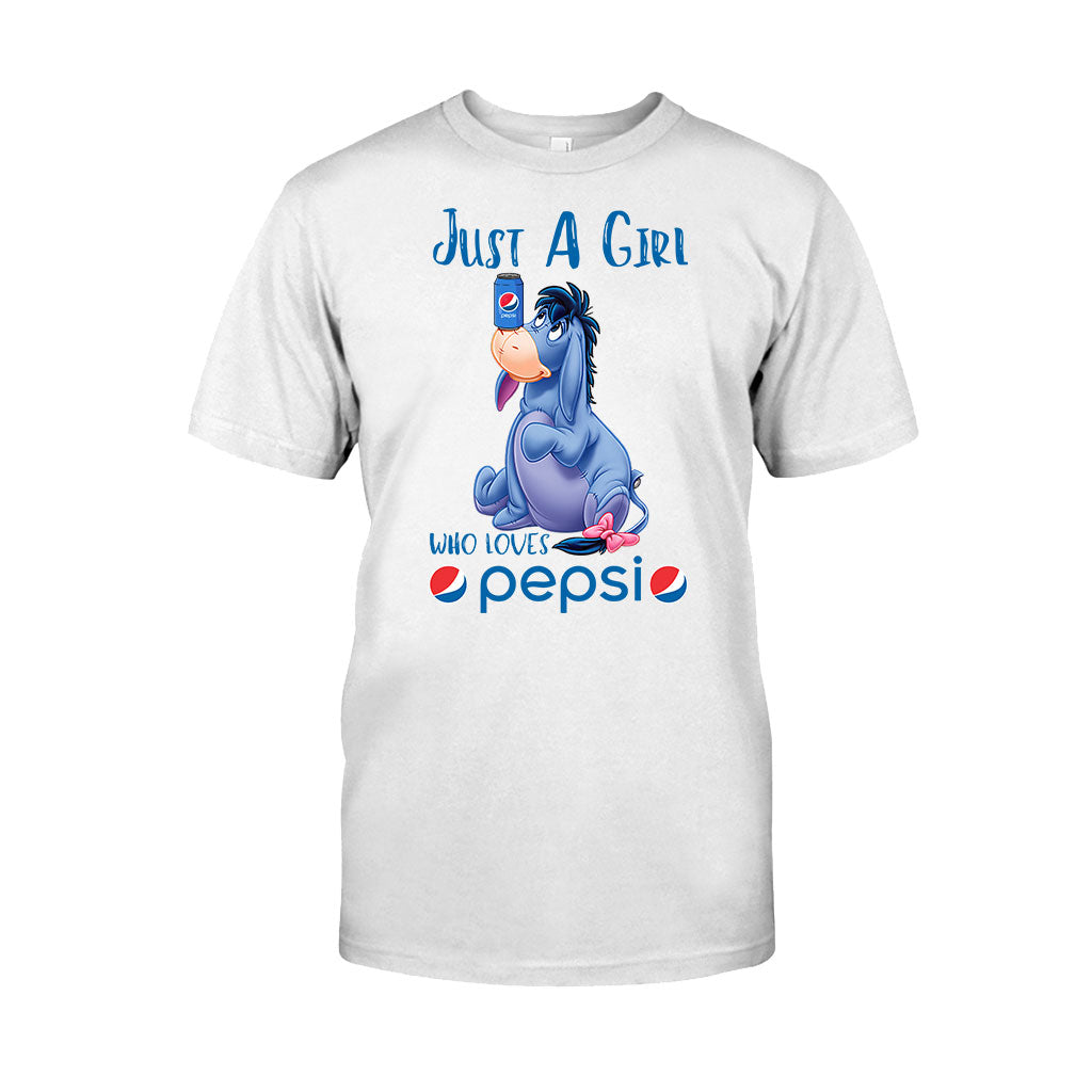 Just A Girl Who Loves - Blue Soft Drink T-shirt and Hoodie