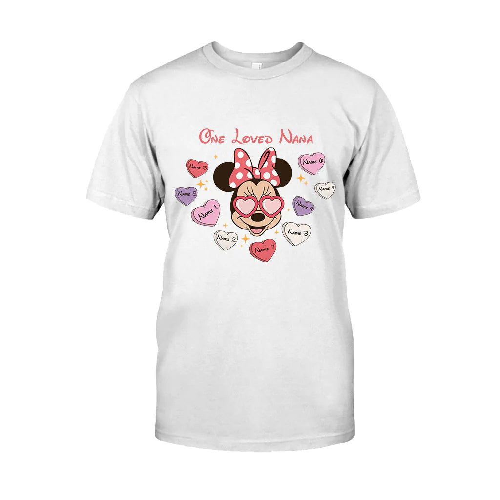 One Loved Grandma - Personalized Valentine Grandma T-shirt and Hoodie