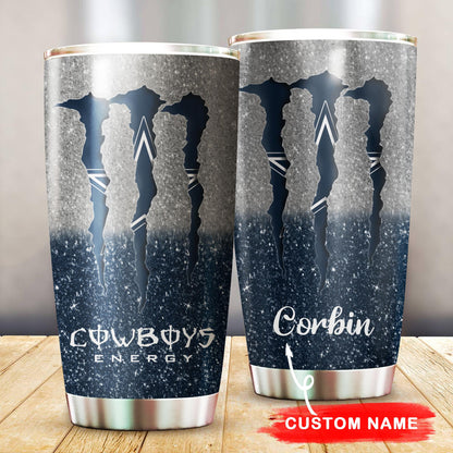 Blue And Silver - Personalized Tumbler 1122