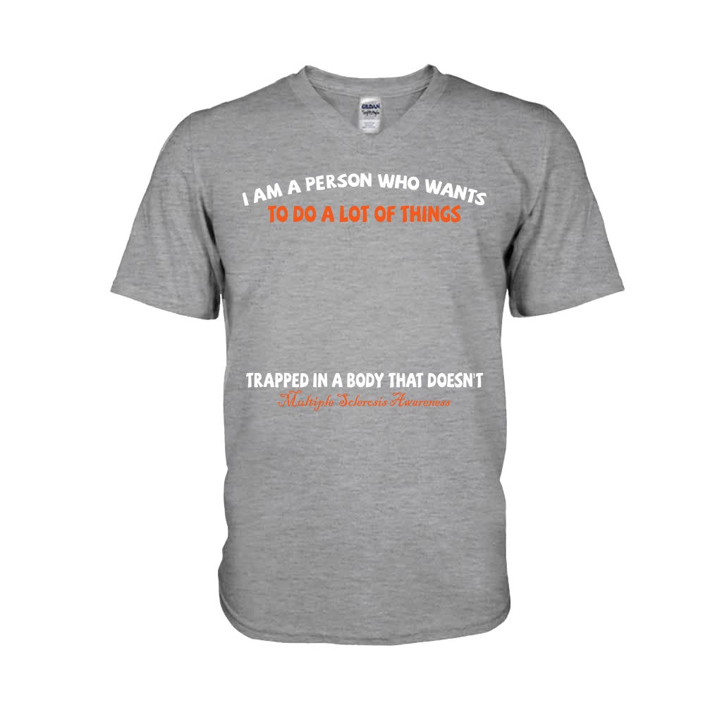 I Am A Person Who Wants To Do A Lot Of Things - Personalized Multiple Sclerosis Awareness T-shirt and Hoodie