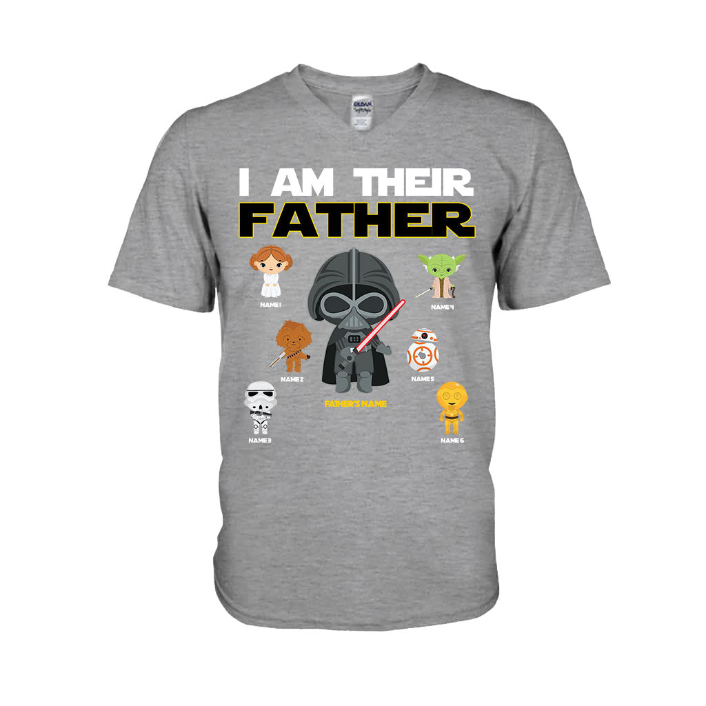 I Am Their Father Grandfather - Personalized Father's Day The Force T-shirt and Hoodie