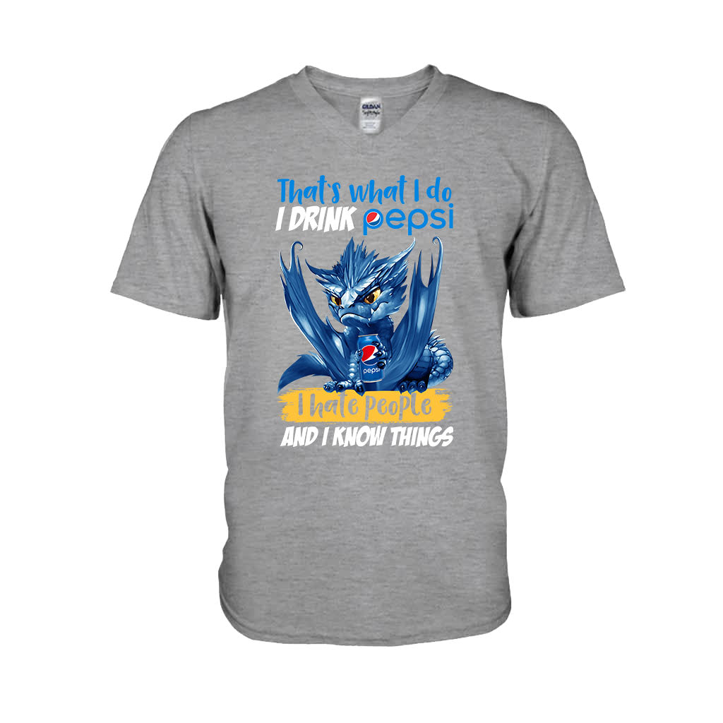 That's What I Do - Personalized Blue Soft Drink T-shirt and Hoodie