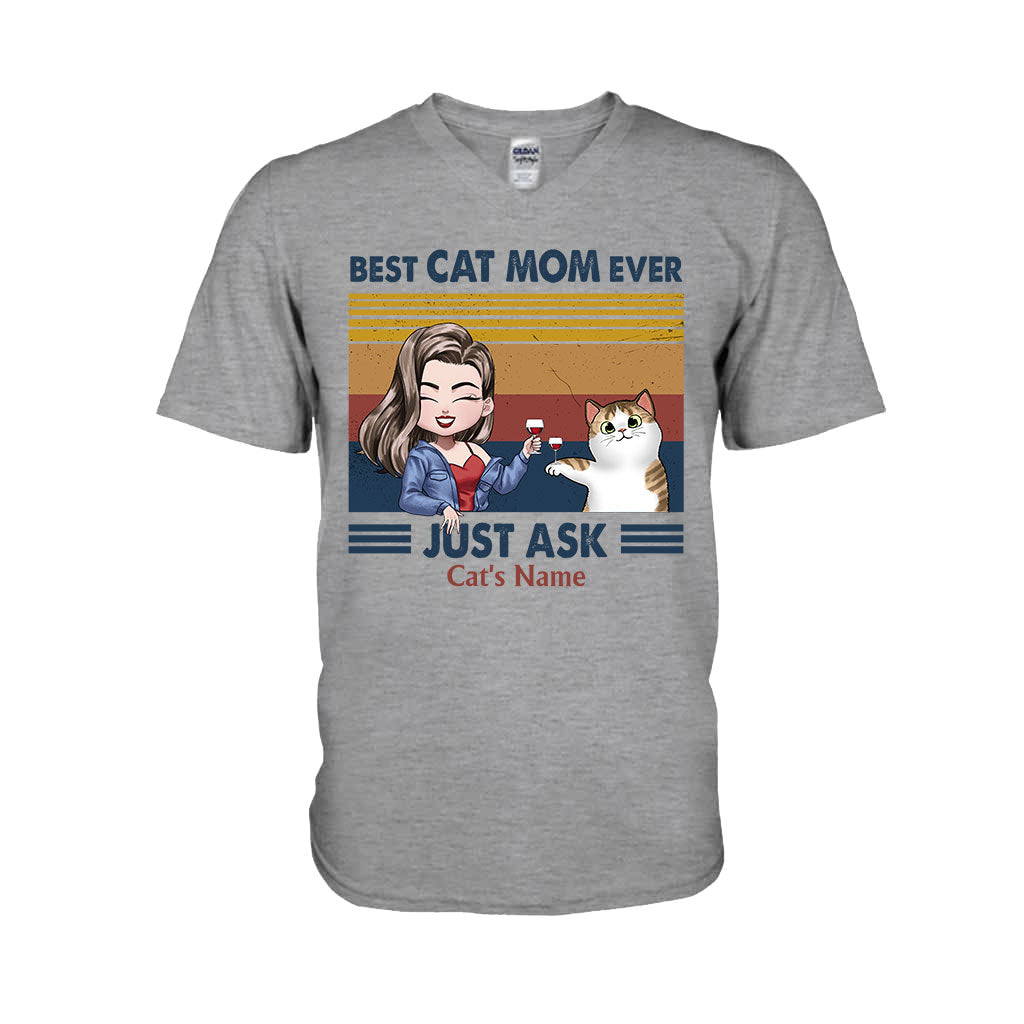 Best Cat Mom Ever - Personalized T-shirt and Hoodie