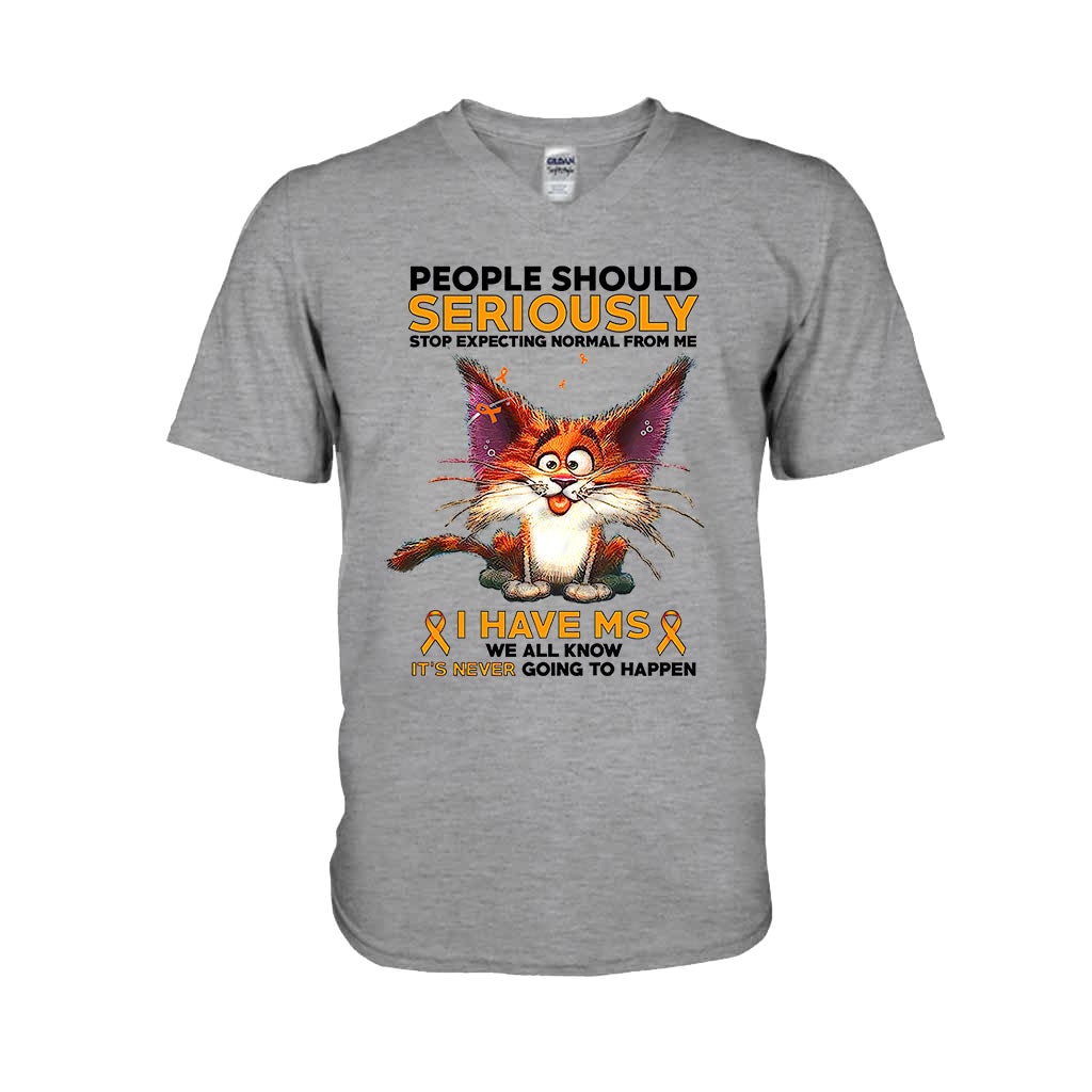 People Should Seriously Stop Expecting Normal From Me  - Multiple Sclerosis Awareness T-shirt And Hoodie 092021