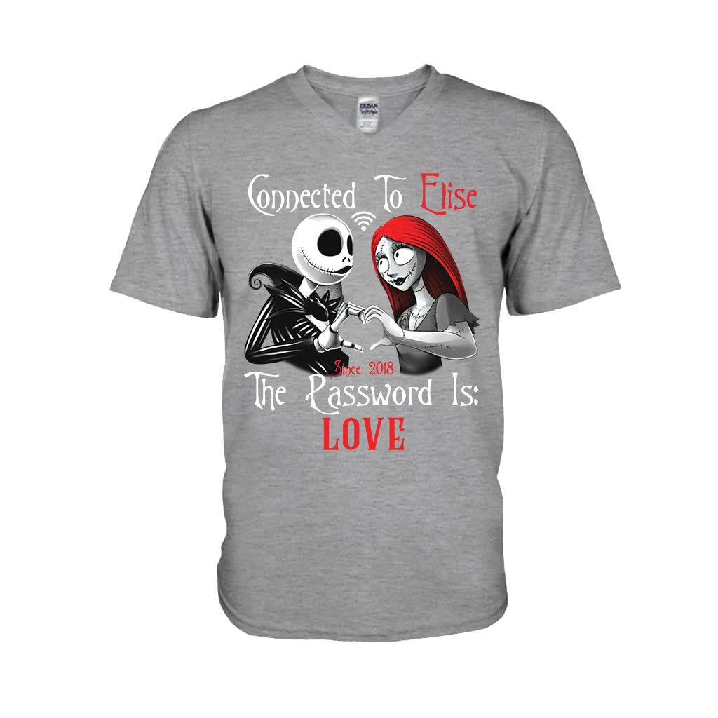 Connected To - Personalized Couple Nightmare T-shirt and Hoodie