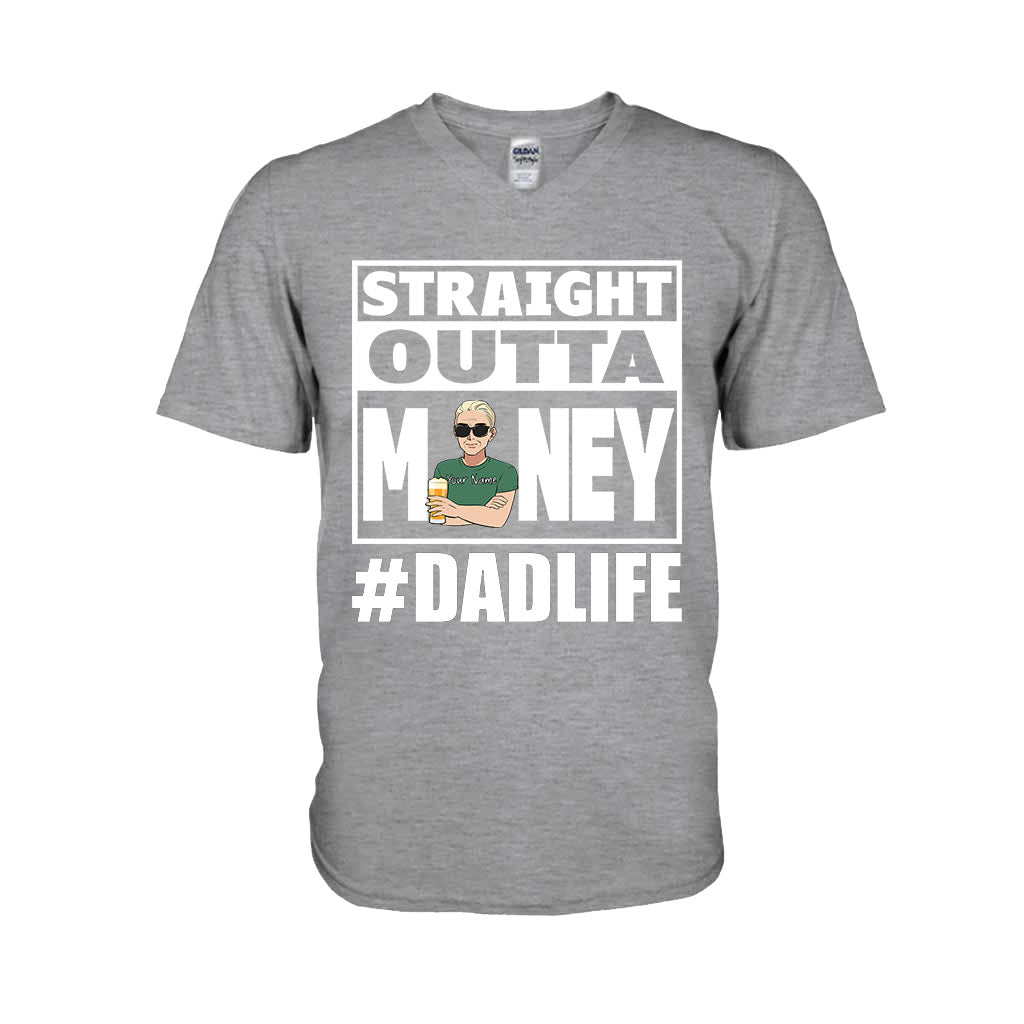 Straight Outta Money - Personalized Father's Day T-shirt and Hoodie