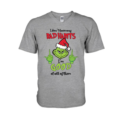 I Don't Have Any Bad Habits - Christmas T-shirt and Hoodie