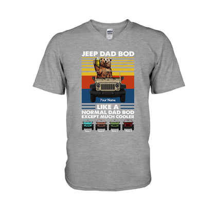 Much Cooler Dad Bod - Personalized Car T-shirt and Hoodie