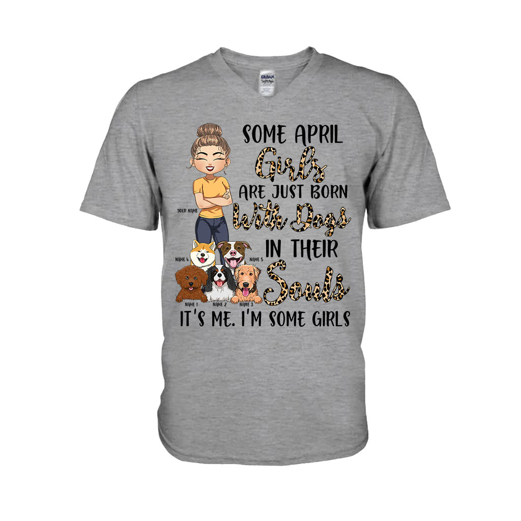 Born With Dogs In My Soul - Personalized Dog T-shirt and Hoodie