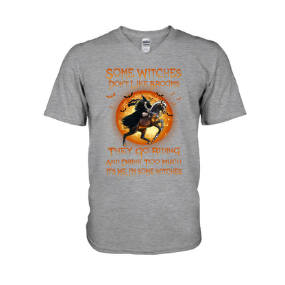 Some Witches Don't Like Brooms And Drink Too Much - Halloween Horse T-shirt and Hoodie