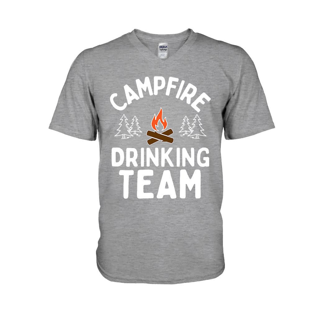 Campfire Drinking Team - Camping T-shirt and Hoodie 112021