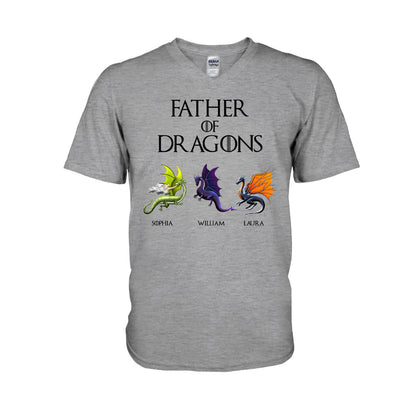 Father Of Dragons - Personalized Thrones Game T-shirt and Hoodie