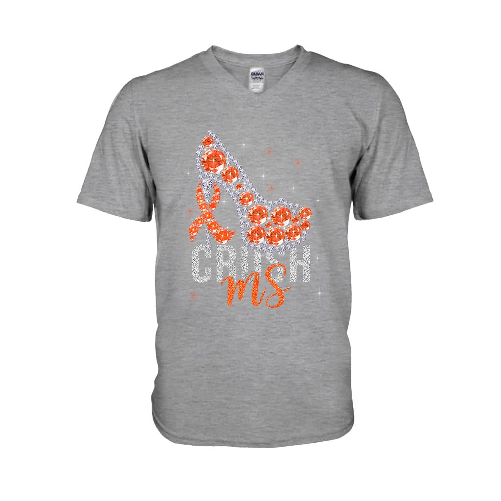 Crush MS High Heel - Multiple Sclerosis Awareness T-shirt and Hoodie 112021